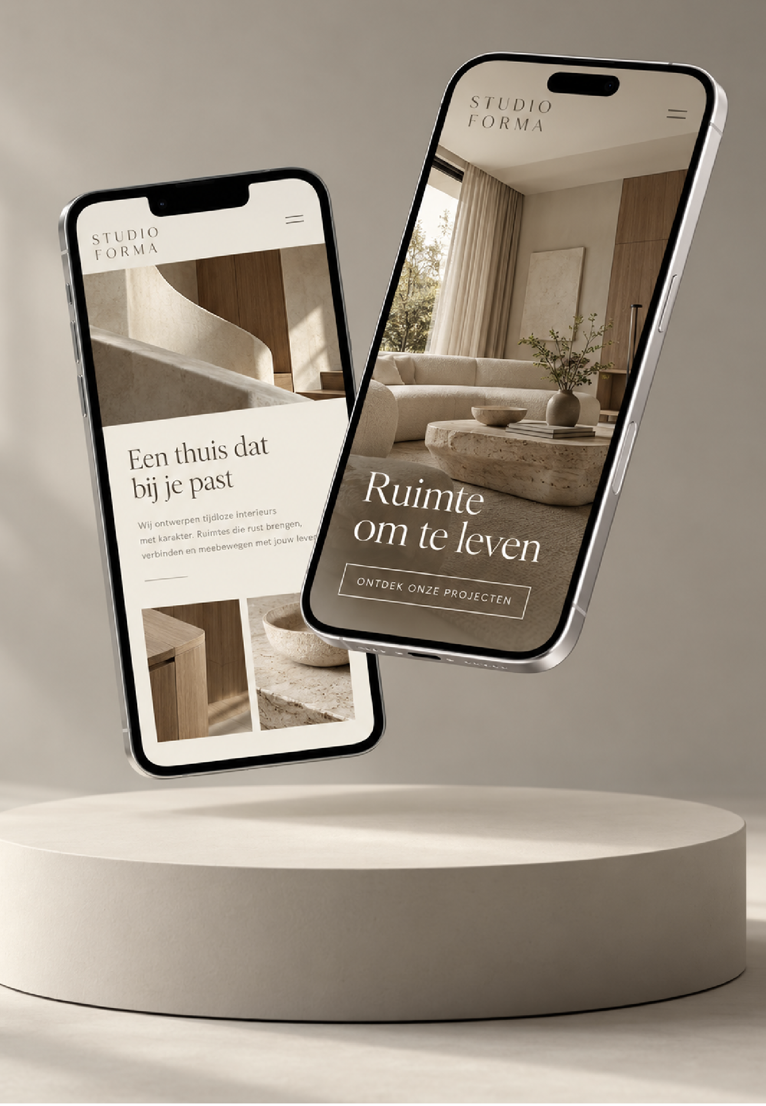 Studio Forma mobile design presentation
